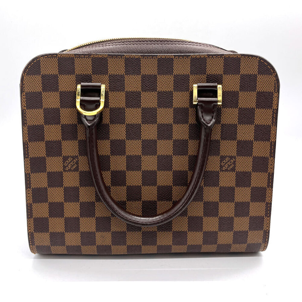 Louis Vuitton Damier Ebene handbag canvas Triana Brown